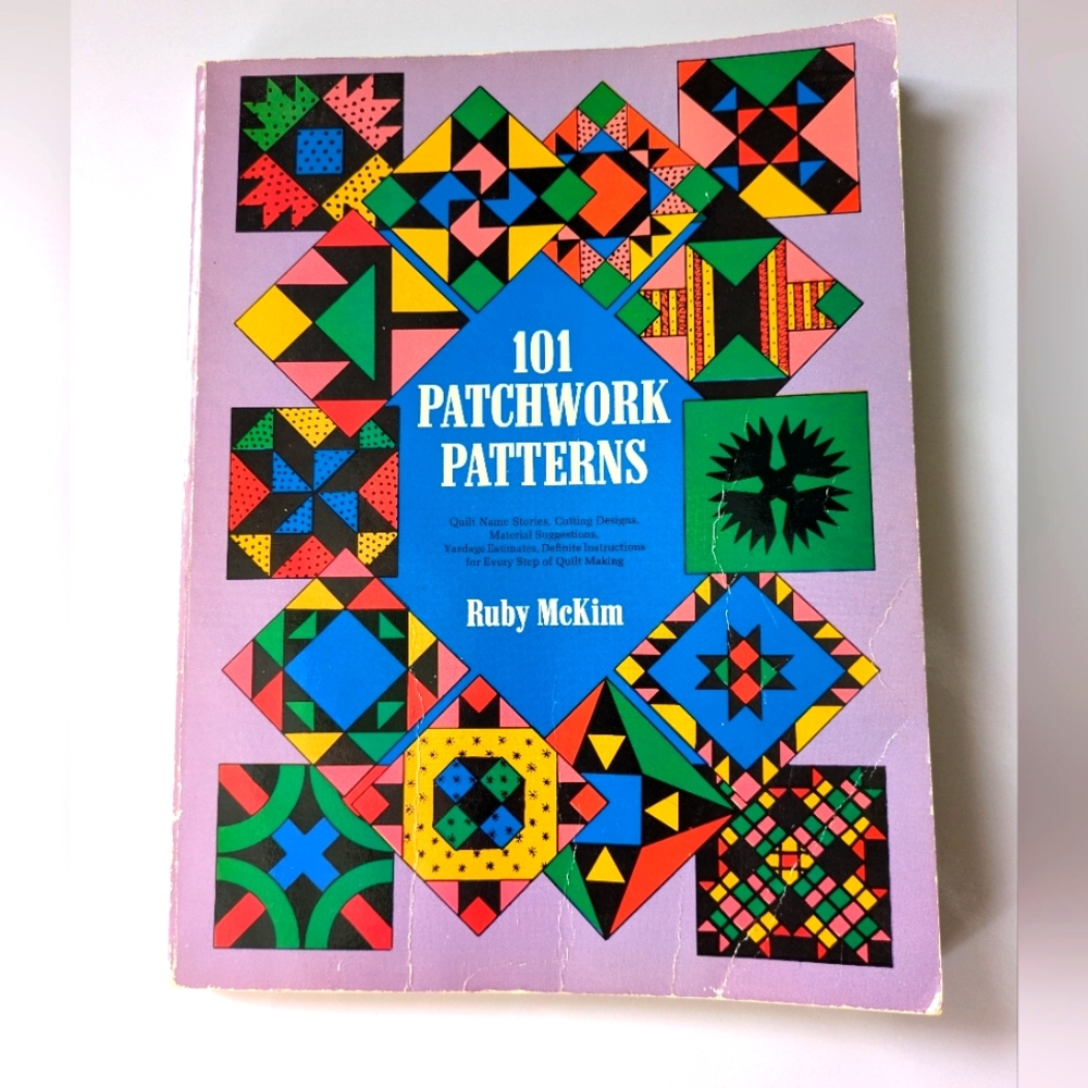 Vintage 101 Patchtwork Patterns How-to Quilting Book 1962 Sewing Crafts Quilts